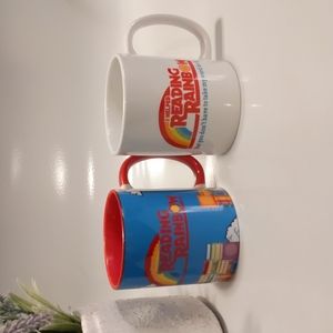 Set of Reading Rainbow Mugs OOAK